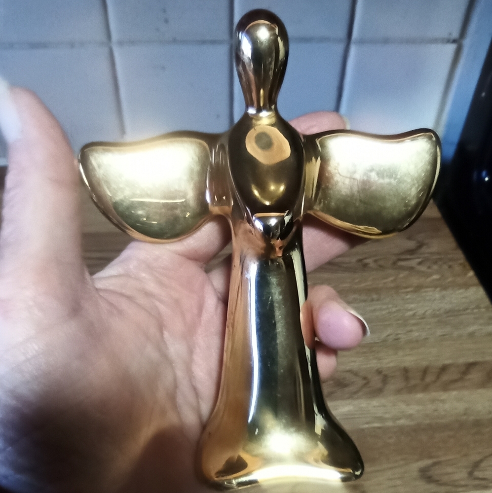 1959 HOSELTON Angel Figurine 24 KGP